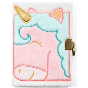 #JOURNAL INTIME FOURRURE, LICORNE 12,5x2x17cm