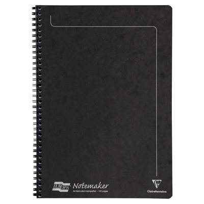 NOTEMAKER LINED 120p 8.25x11.75 BLACK