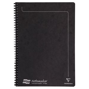 NOTEMAKER LINED 120p 8.25x11.75 BLACK