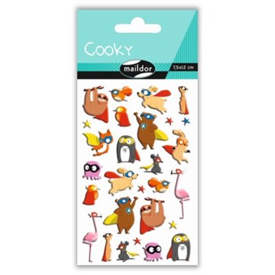 COOKY STICKERS ''SUPER HEROES ANIMALS''