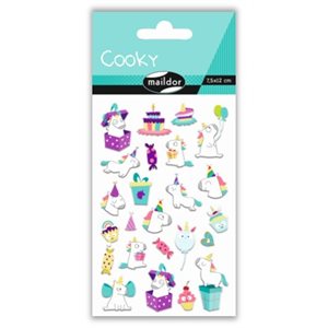 COOKY STICKERS ''BIRTHDAY UNICORNS''